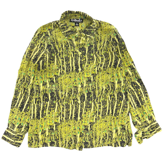 Vintage 90s Raffinalla Abstract Print Blouse