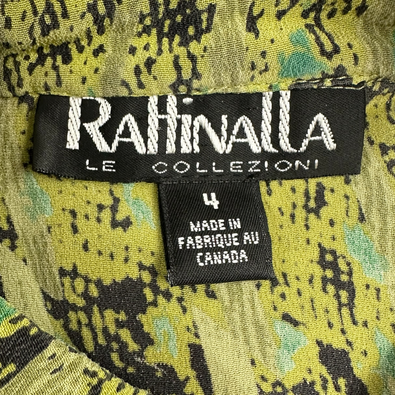 Vintage 90s Raffinalla Abstract Print Blouse