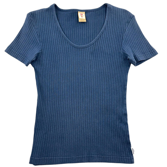 Vintage 90s Levi’s Blue Ribbed Scoop Neck Baby Tee