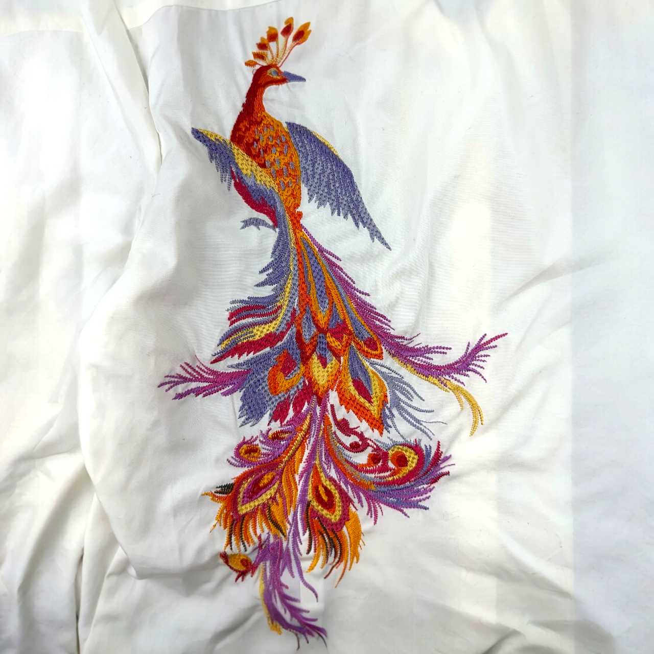 Vintage Lauren Ralph Lauren Peacock Embroidered Blouse