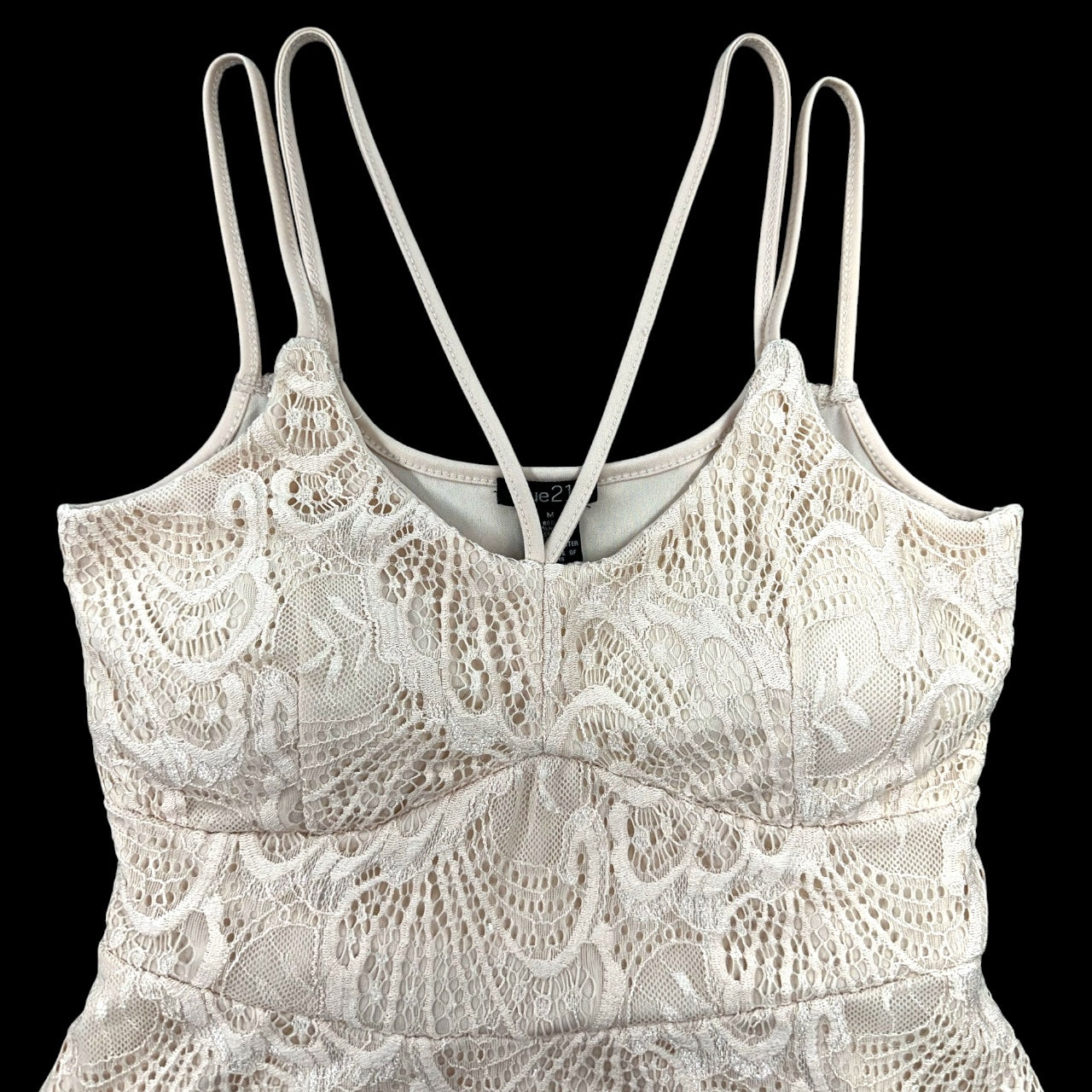 Y2K rue21 Lace Peplum Cami Strappy Top