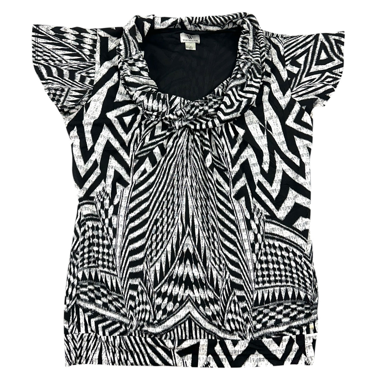 Vintage Y2K Worthington Geometric Blouse
