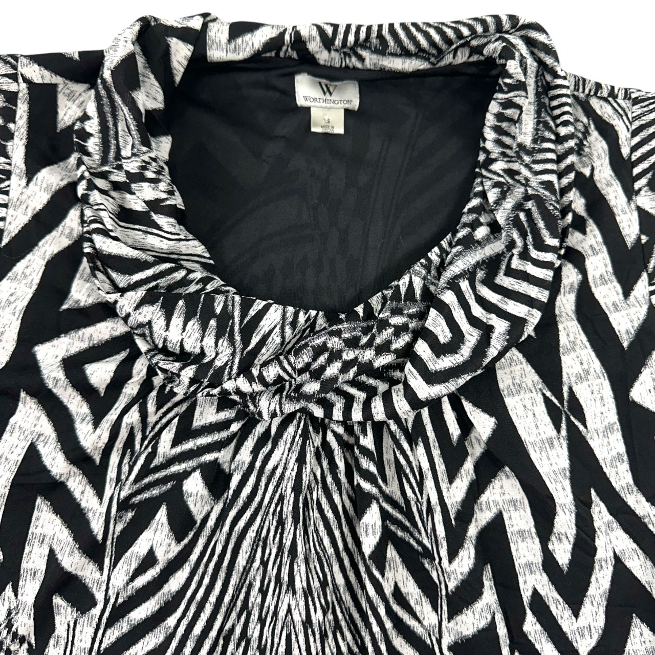 Vintage Y2K Worthington Geometric Blouse