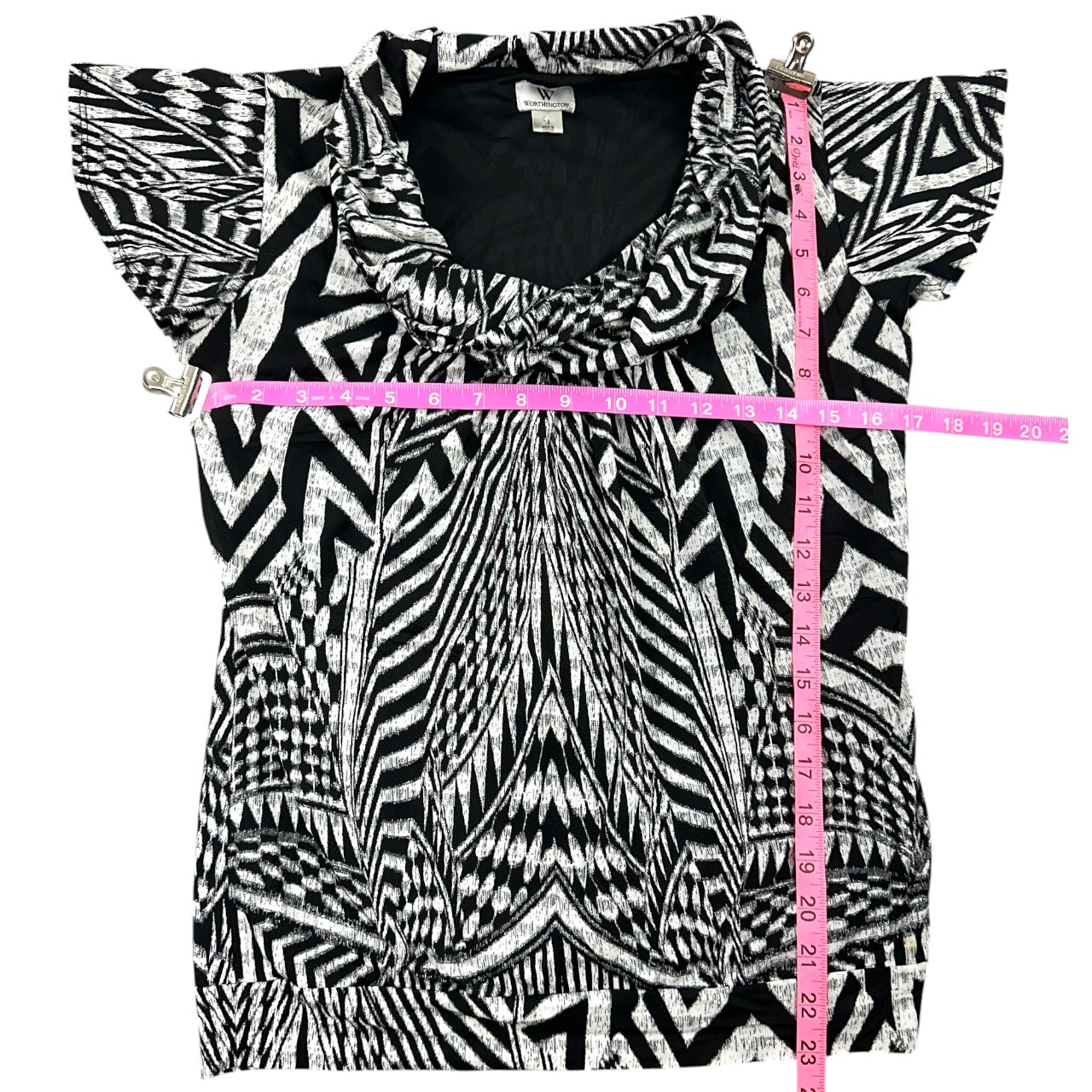 Vintage Y2K Worthington Geometric Blouse