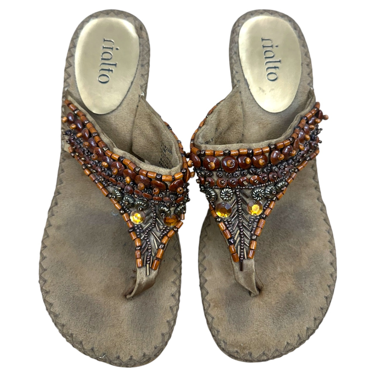 Vintage Rialto Brown Boho Kitten Heels