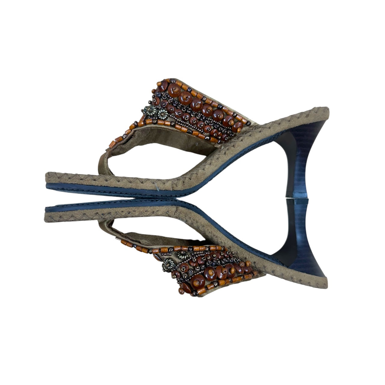 Vintage Rialto Brown Boho Kitten Heels