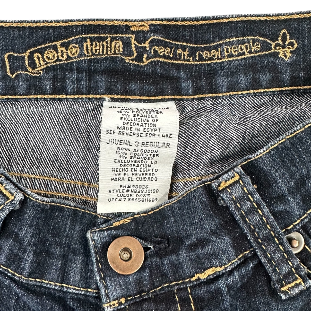 Vintage Y2K No Boundaries Dark Wash Bootcut Jeans