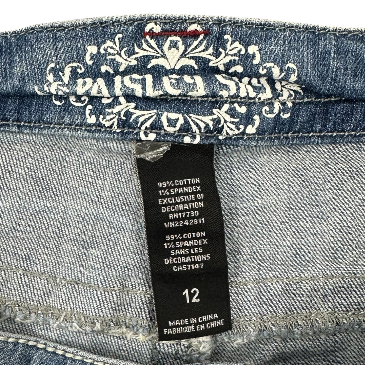 Vintage Y2K Americana Embellished Denim Shorts