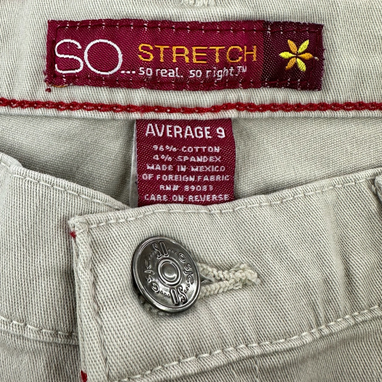 Vintage Y2K SO Khaki Mid Rise Flare Jeans