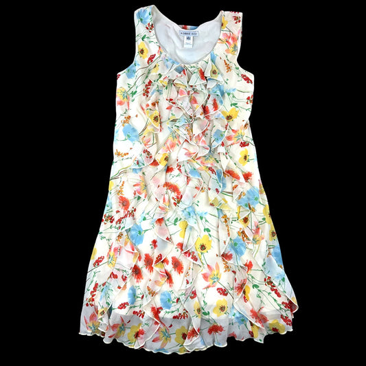 Vintage Robbie Bee Floral Ruffle Mini Dress