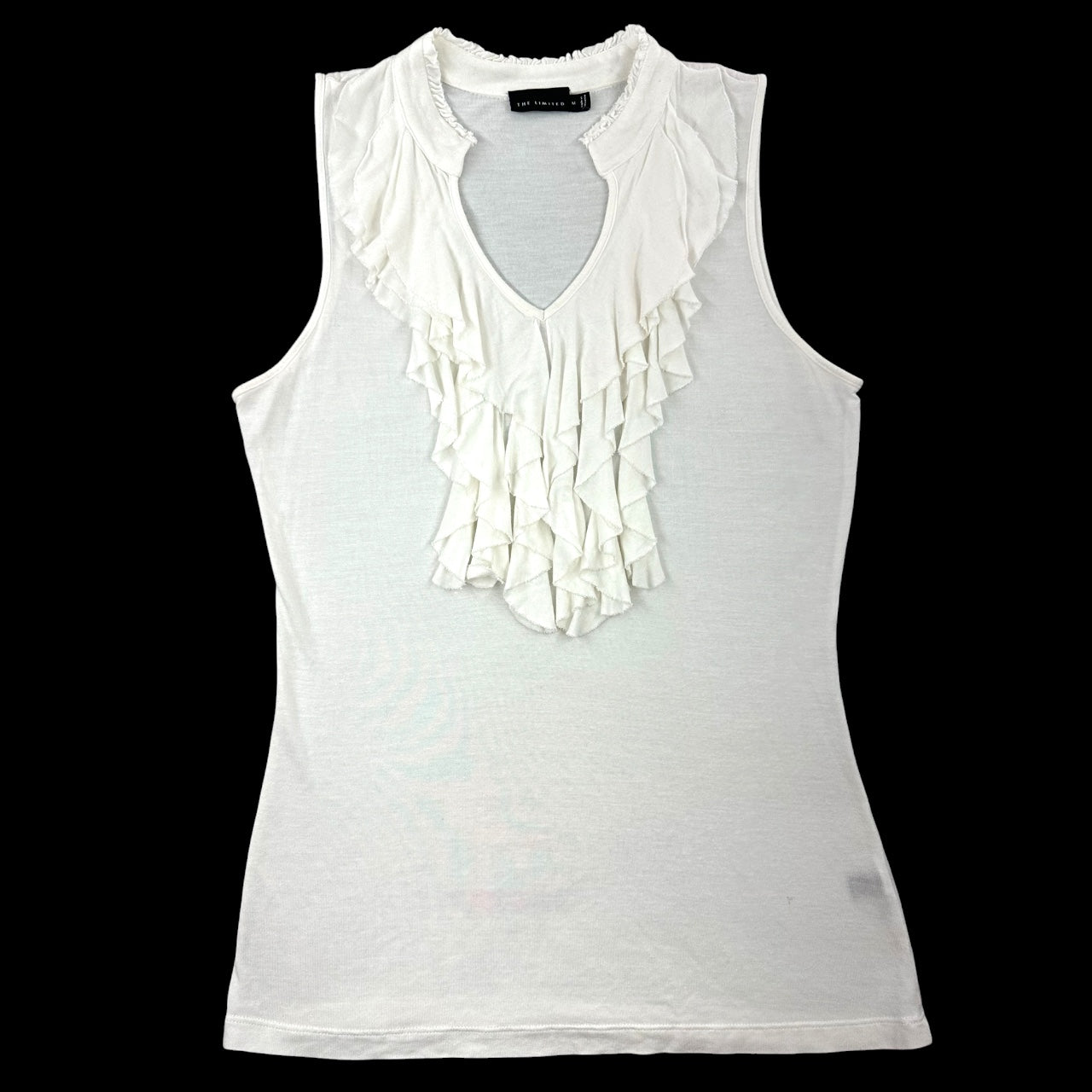 Vintage Y2K THE LIMITED Ruffle Front Tank Top