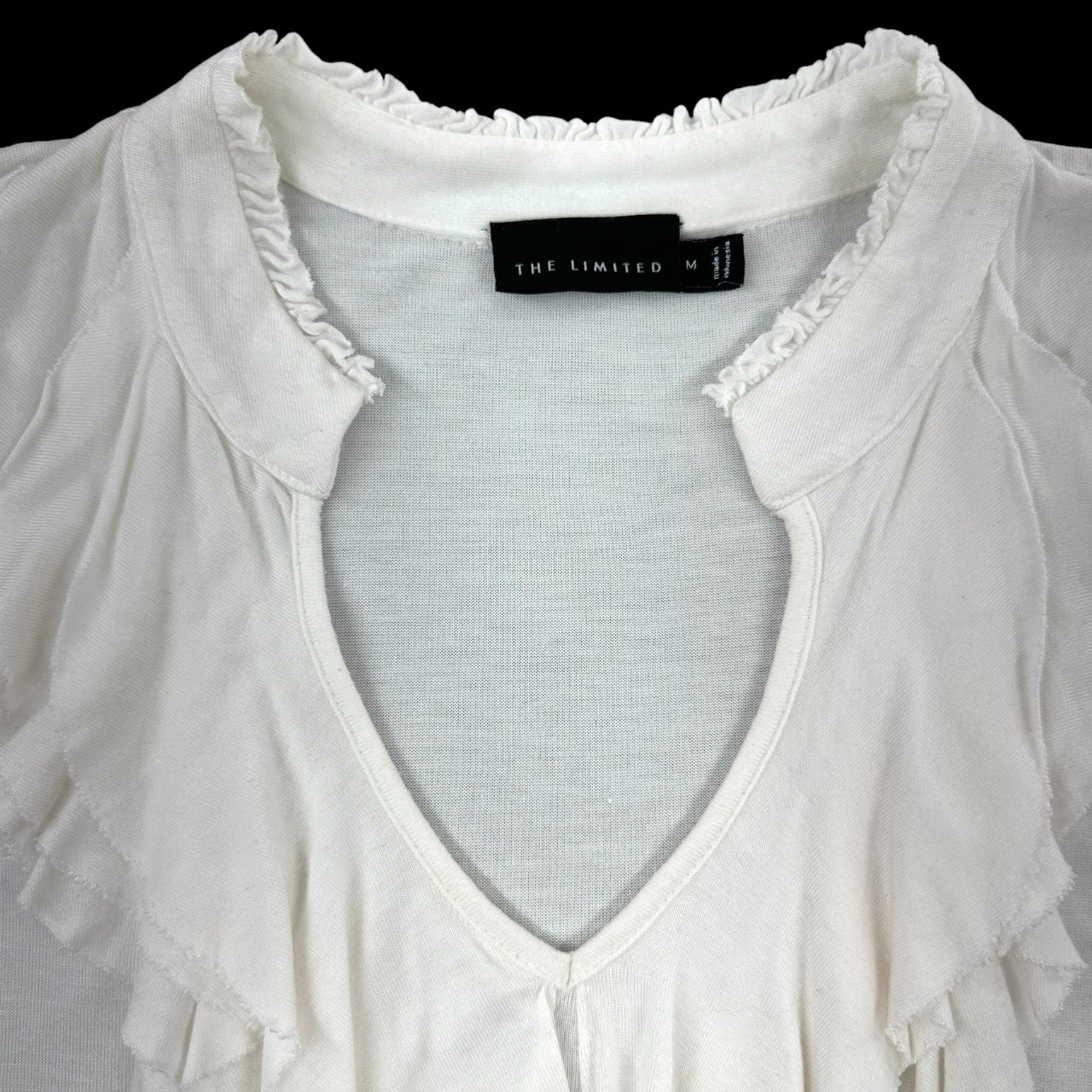 Vintage Y2K THE LIMITED Ruffle Front Tank Top