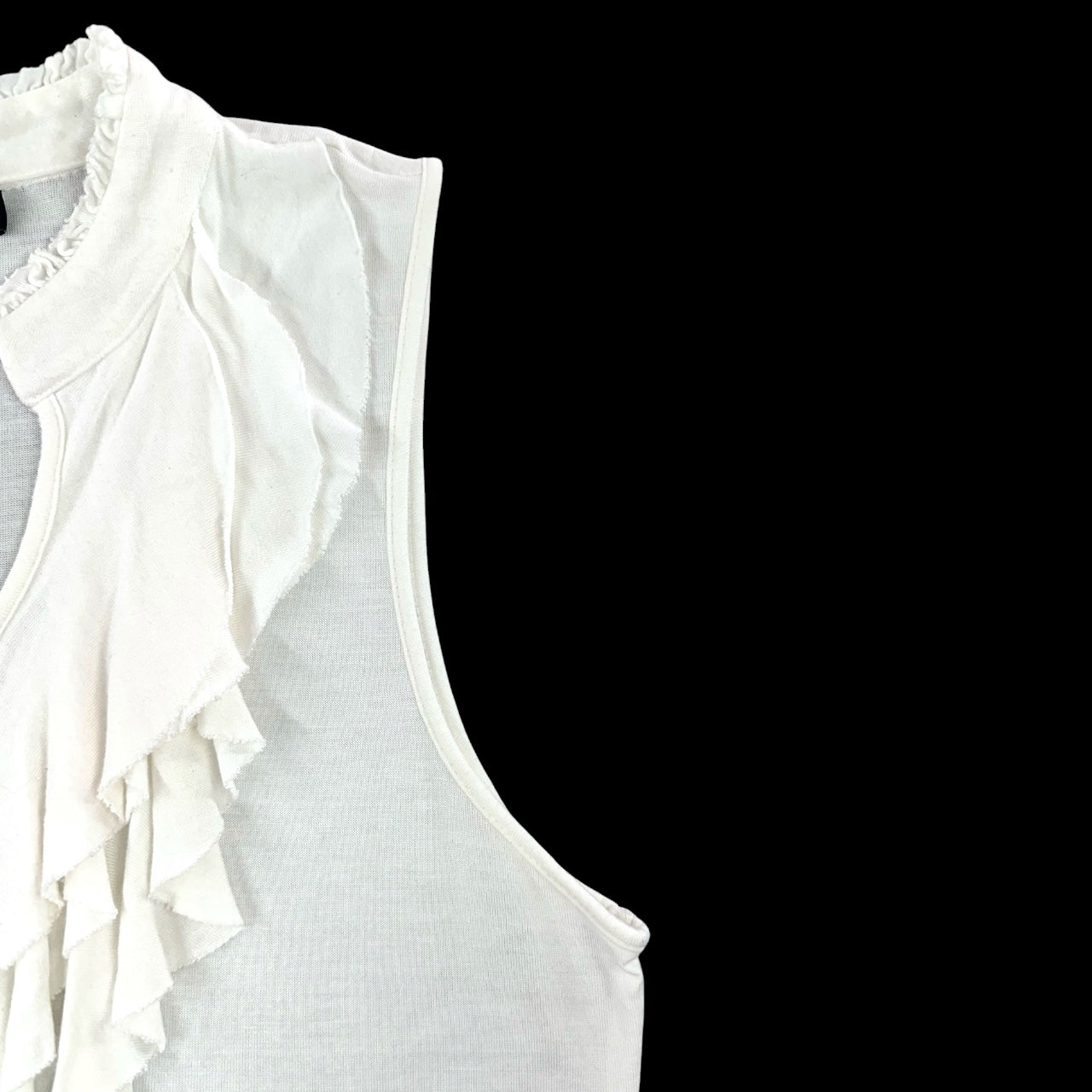 Vintage Y2K THE LIMITED Ruffle Front Tank Top