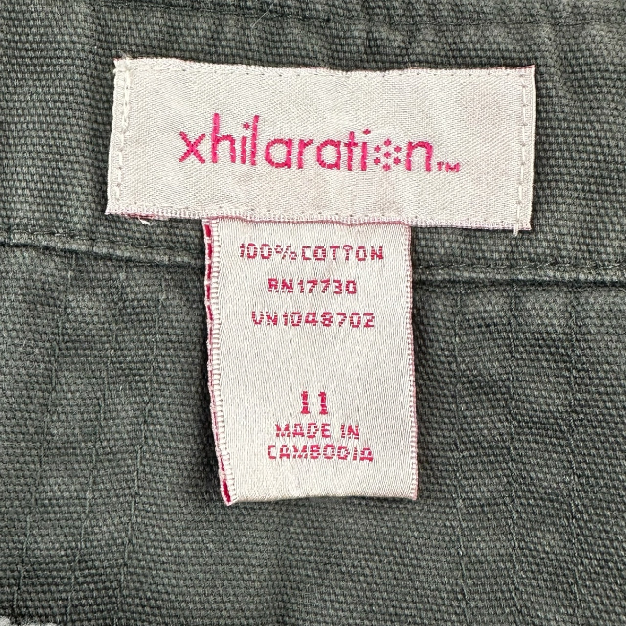 Y2K Xhilaration Grey Denim Ruffle Skirt