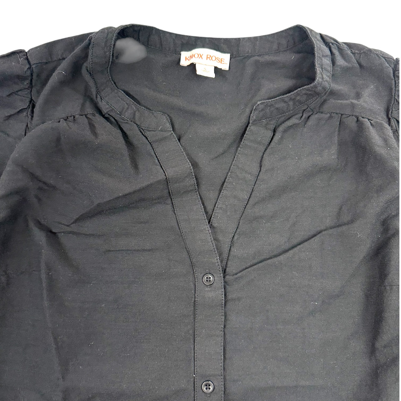 Knox Rose Boho Blouse 3/4 Puff Sleeve