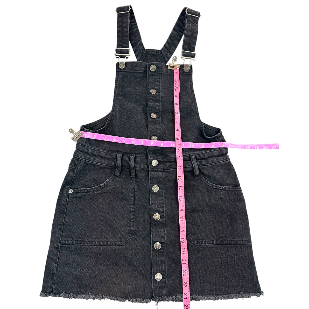 Vintage Y2K Arizona Jean Co Black Denim Overall Dress