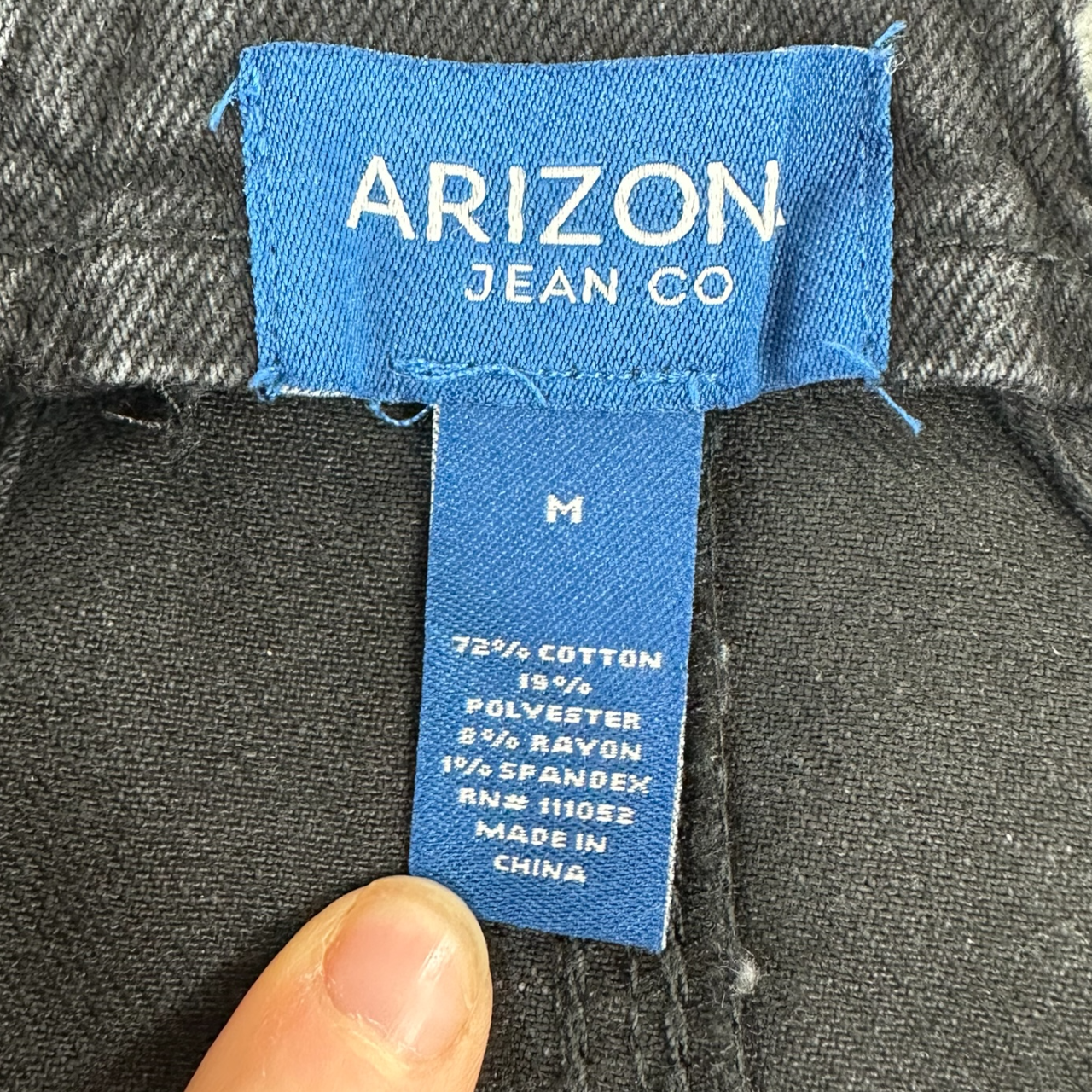 Vintage Y2K Arizona Jean Co Black Denim Overall Dress
