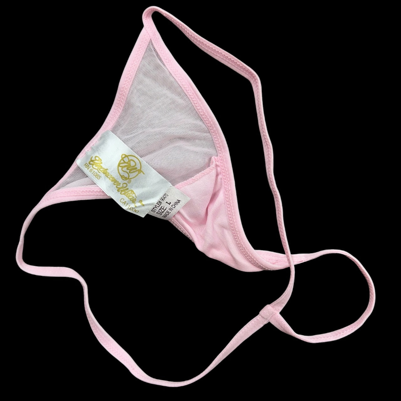 Vintage Undercover Wear Baby Pink & White Babydoll Lingerie Set