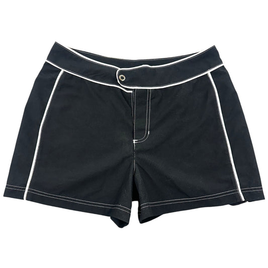Y2K St. John's Bay Black Board Shorts with White Contrast Trim