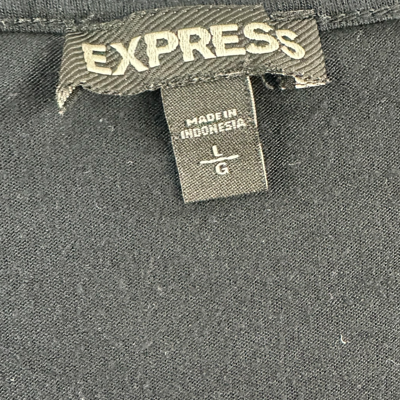 Vintage Express Black Asymmetrical Draped Knot Top