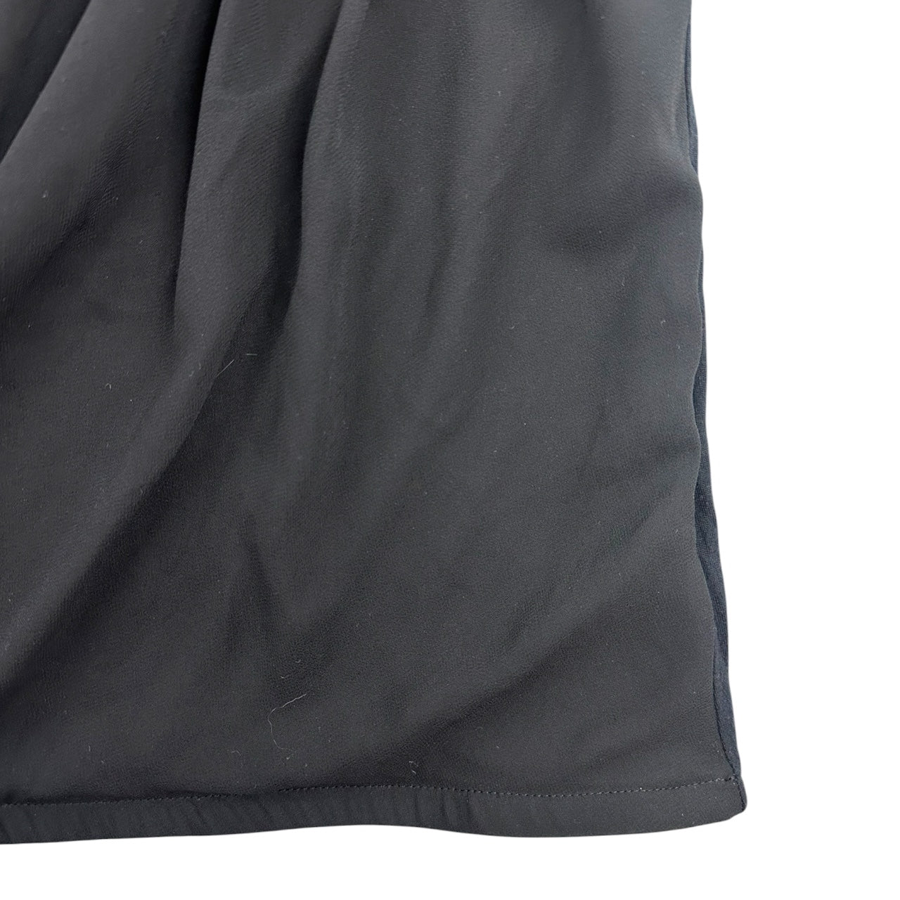Vintage Express Black Asymmetrical Draped Knot Top