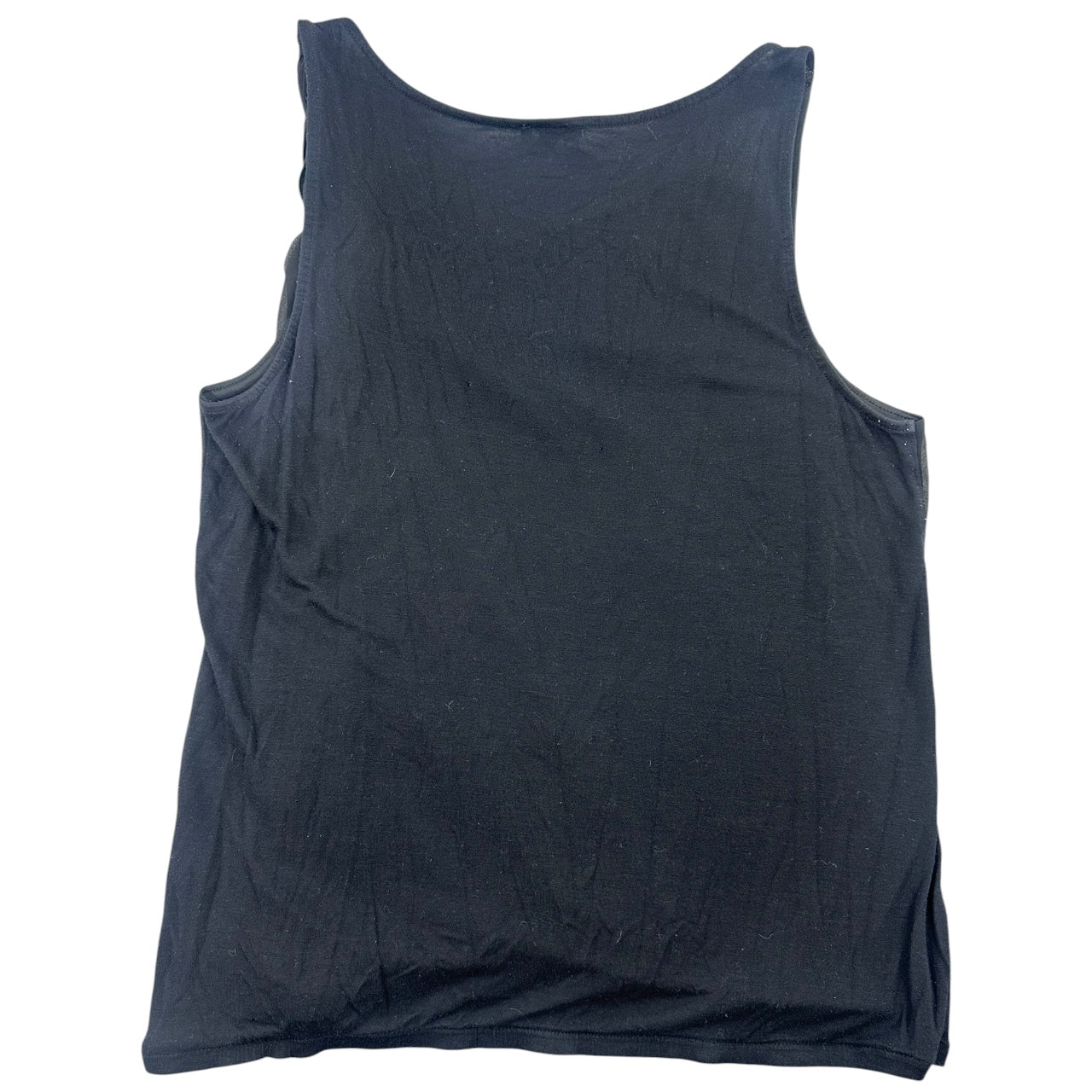 Vintage Express Black Asymmetrical Draped Knot Top