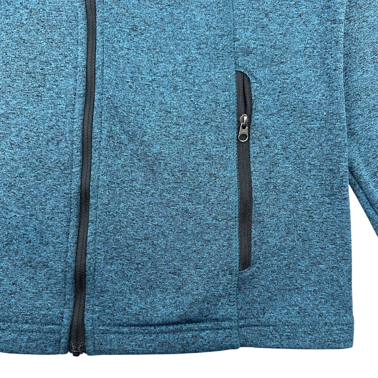 Gorpcore Eddie Bauer First Ascent Heathered Teal Fleece Hoodie