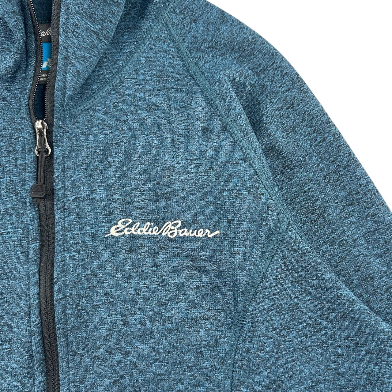 Gorpcore Eddie Bauer First Ascent Heathered Teal Fleece Hoodie