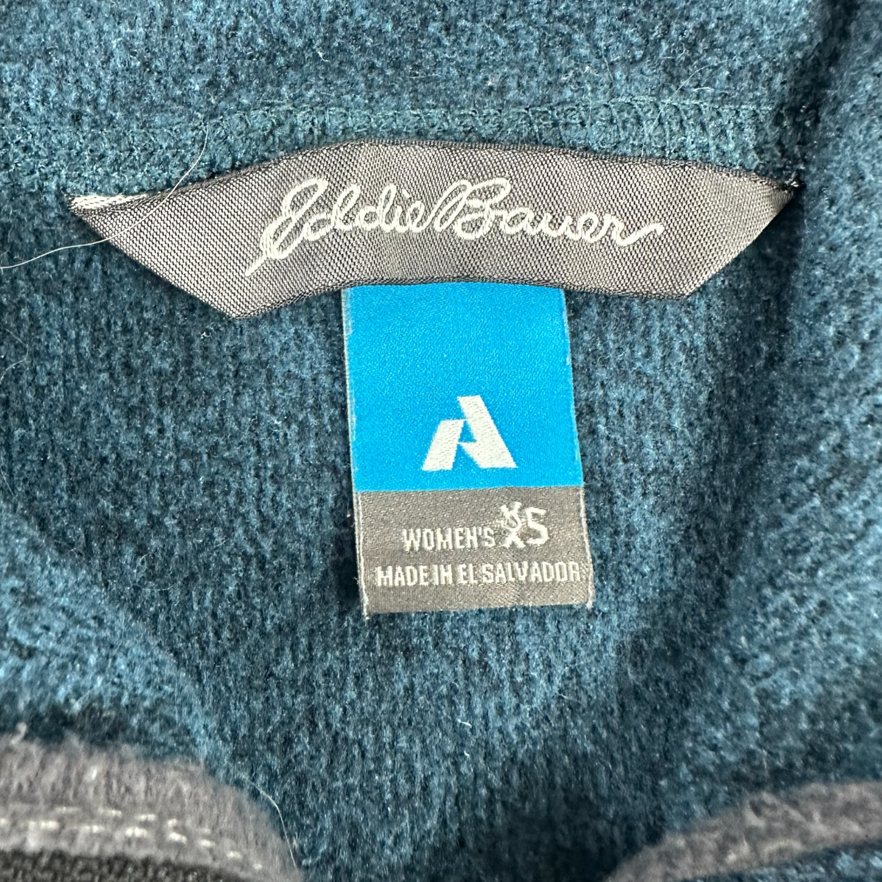 Gorpcore Eddie Bauer First Ascent Heathered Teal Fleece Hoodie