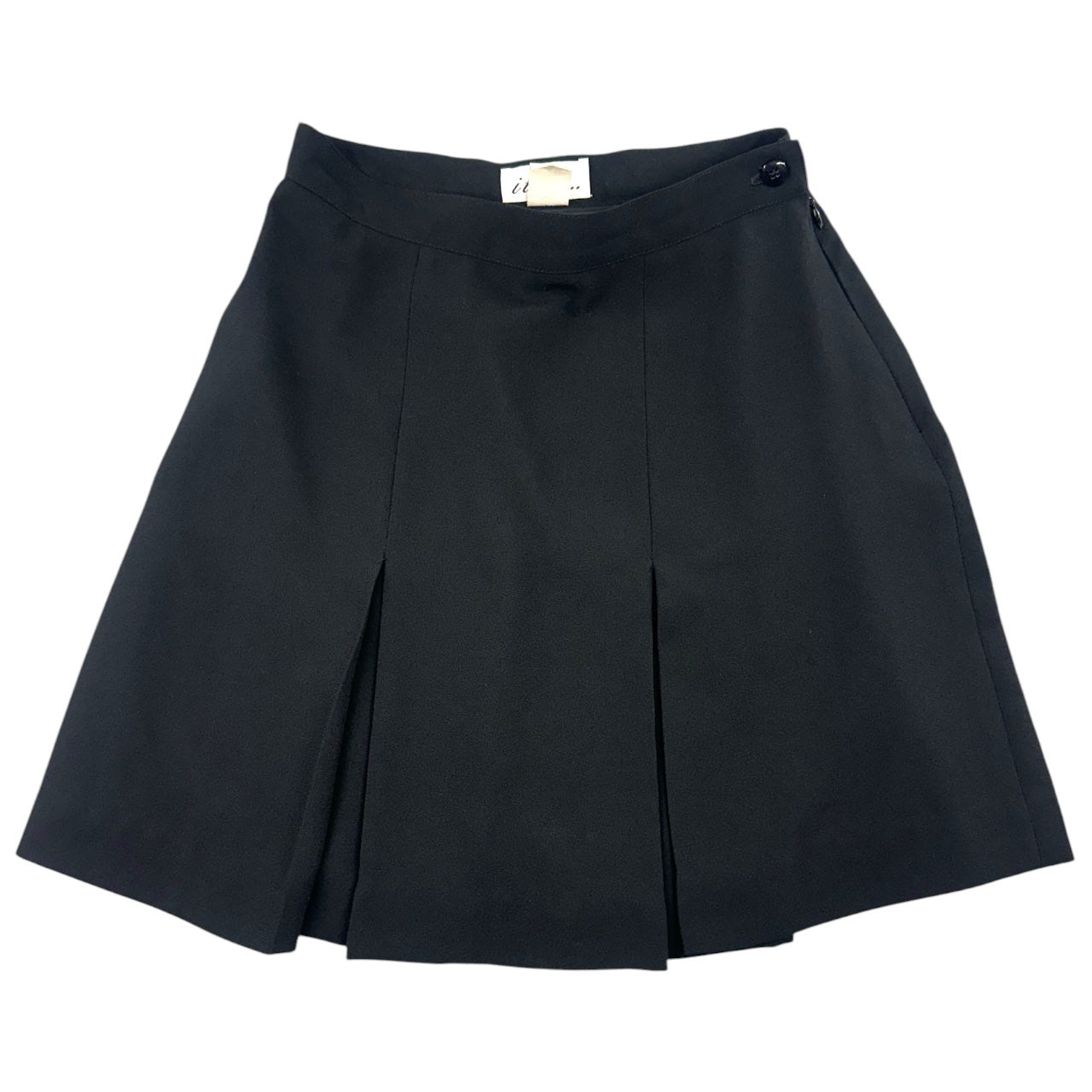 Vintage Black High Waisted Pleated Schoolgirl Skirt