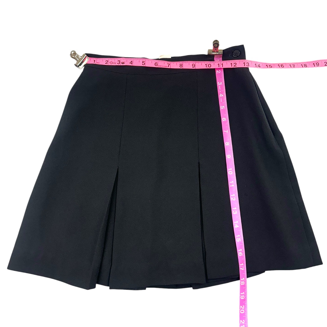 Vintage Black High Waisted Pleated Schoolgirl Skirt