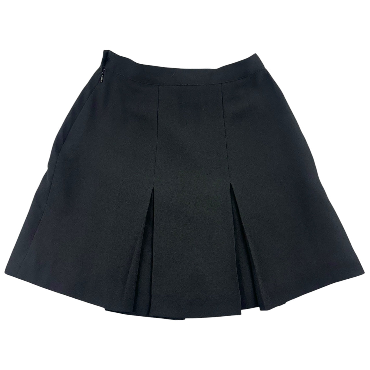 Vintage Black High Waisted Pleated Schoolgirl Skirt