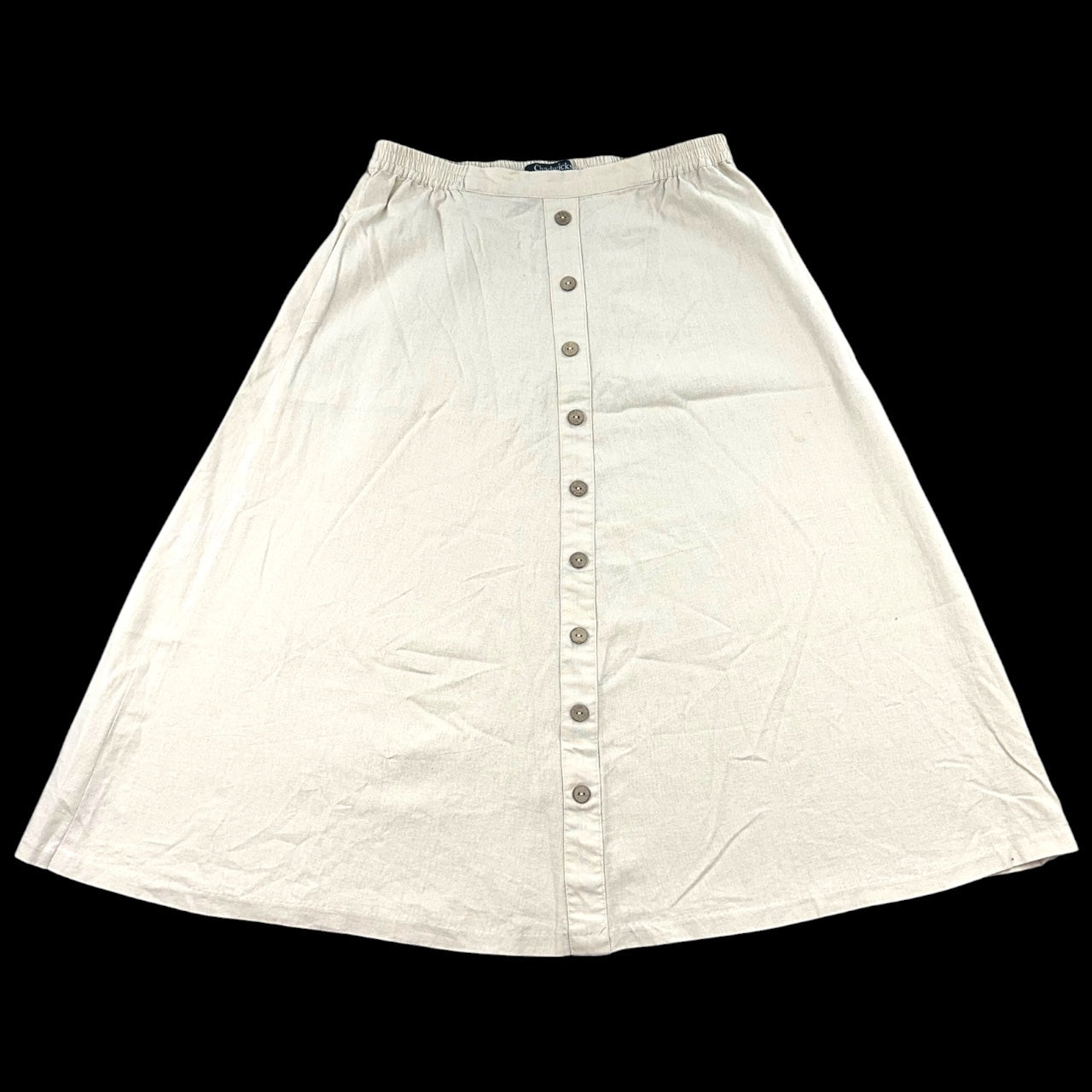 Vintage Chadwick’s Beige Button Front Midi Skirt