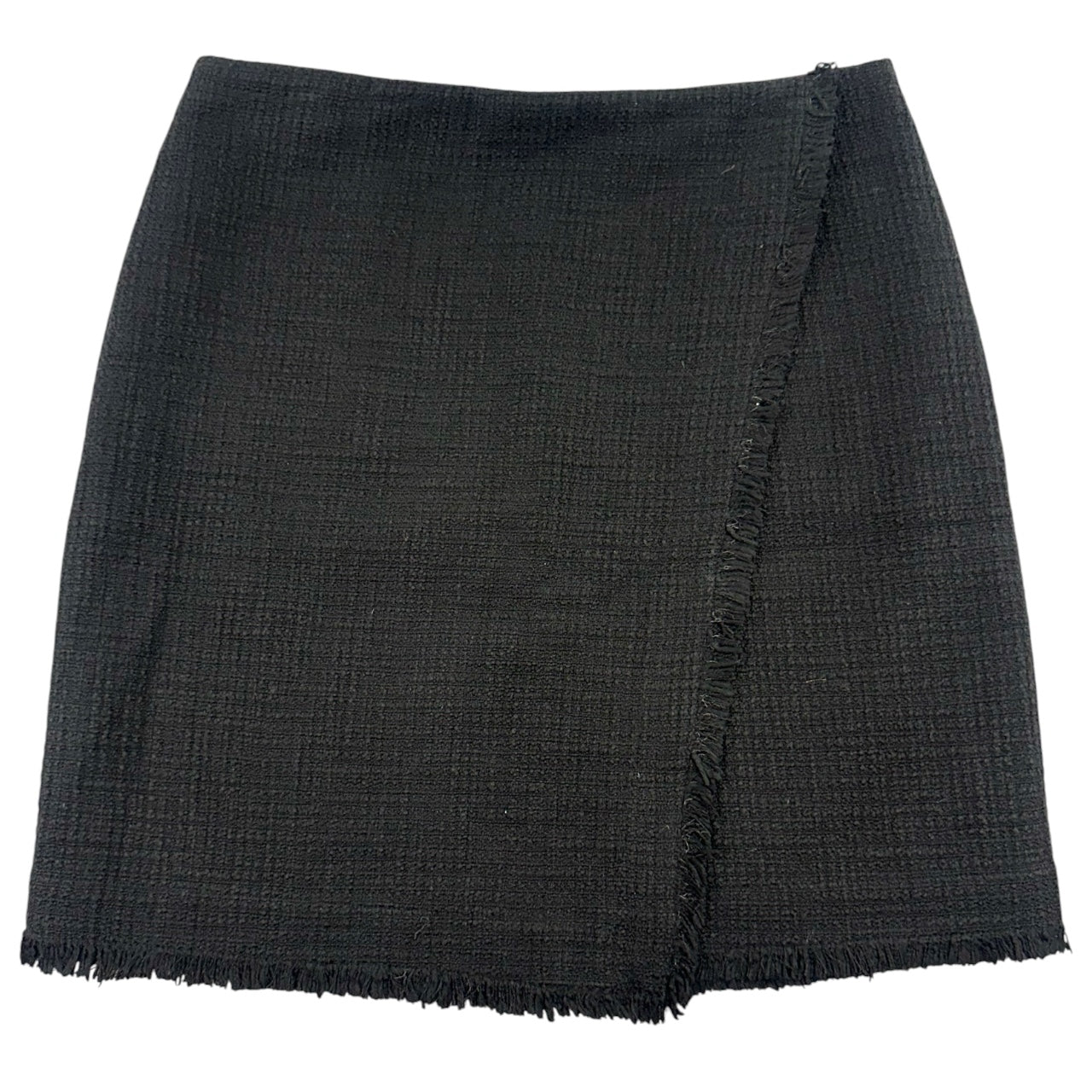 Vintage Ann Taylor Black Tweed Wrap Skirt