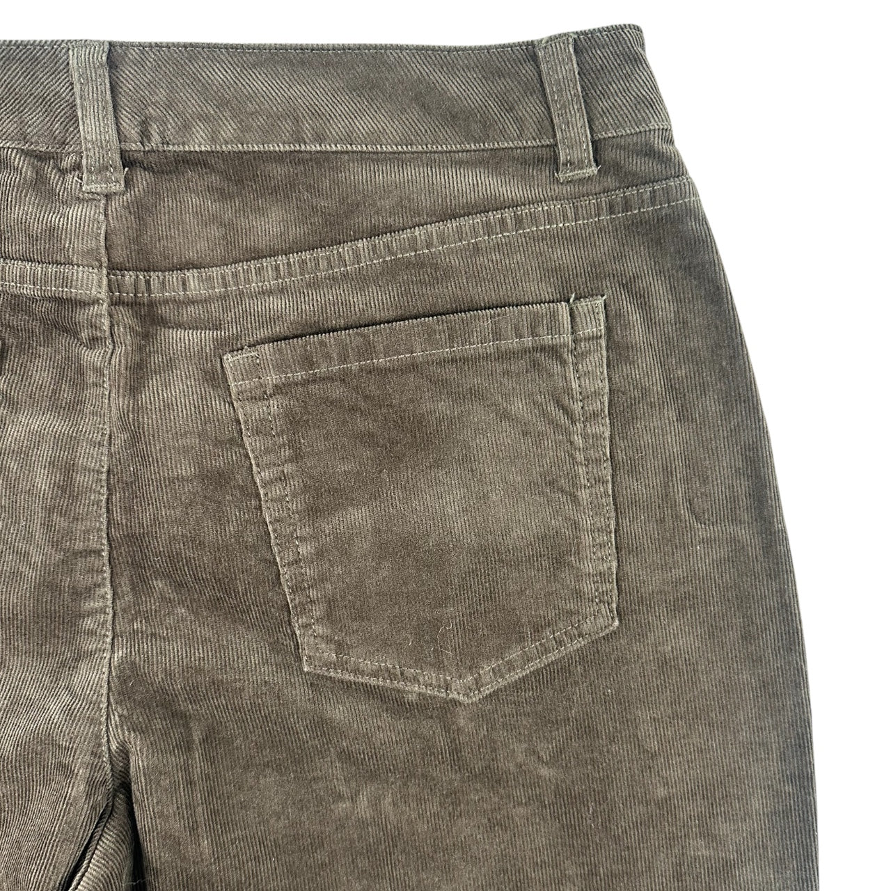 Coldwater Creek High Rise Brown Corduroy Straight Leg Pants