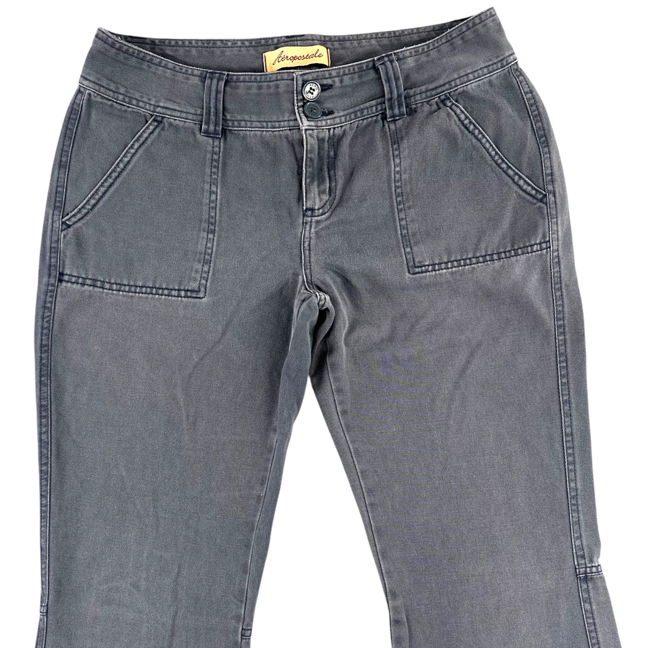 Vintage Aero Faded Charcoal Mid Rise Cargo Pants