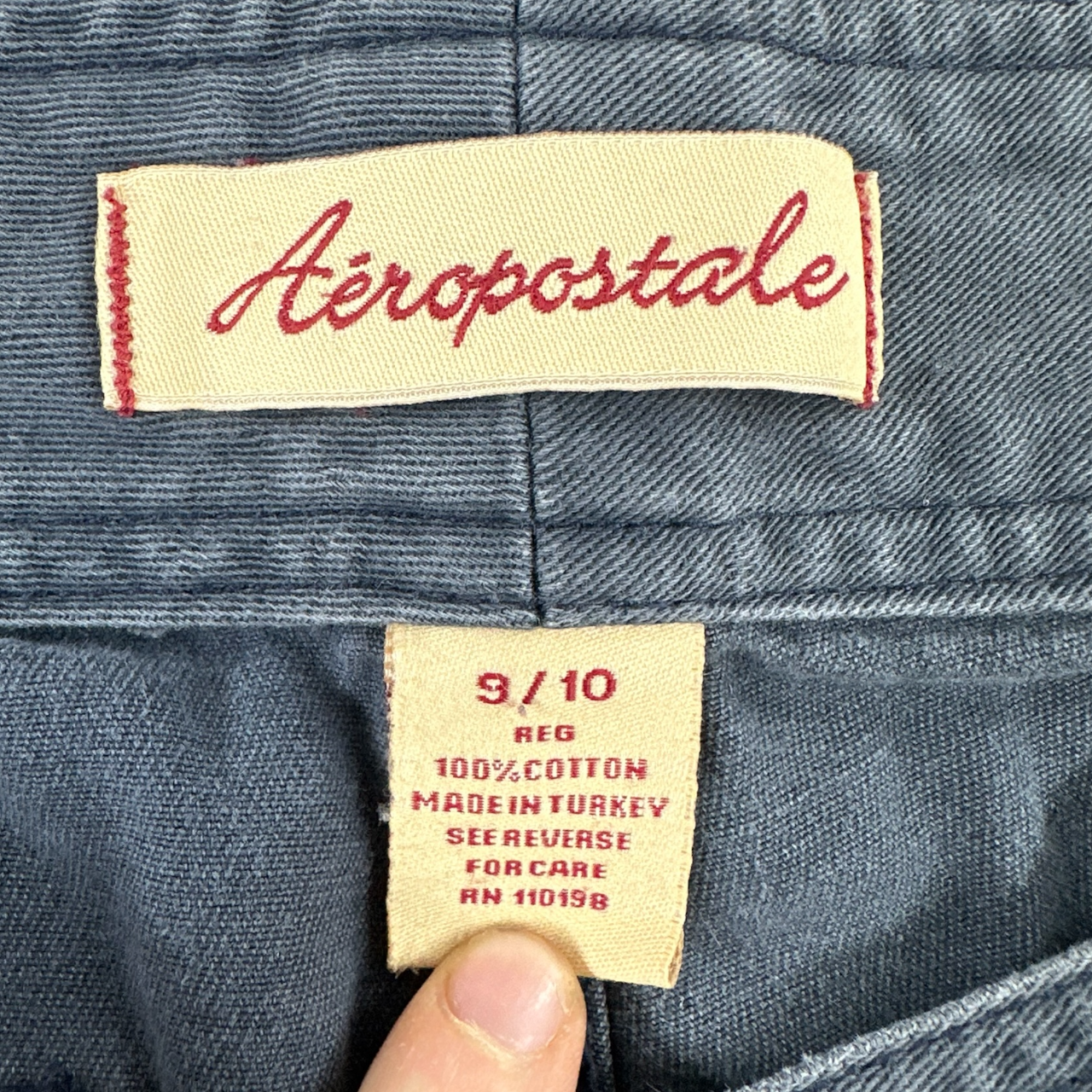 Vintage Aero Faded Charcoal Mid Rise Cargo Pants