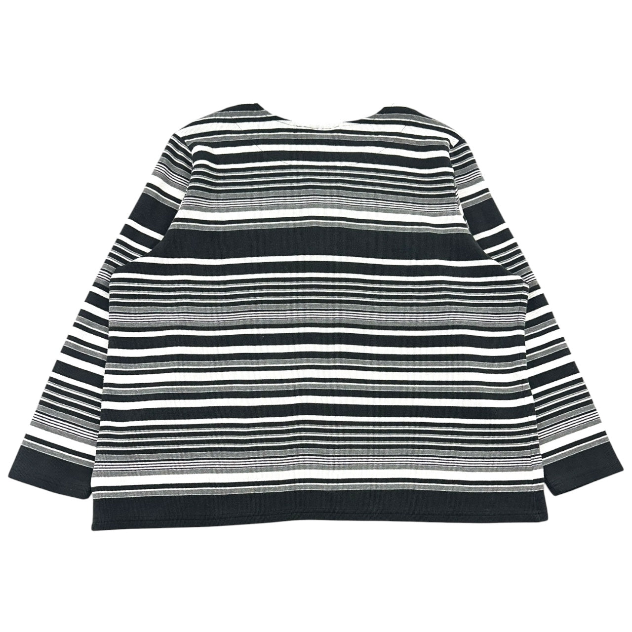 Vintage 90s Studio Works Monochrome Striped Knit Top