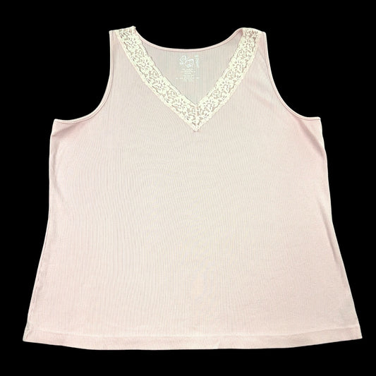 St. John's Bay "Perfect Fit" Baby Pink Lace Tank