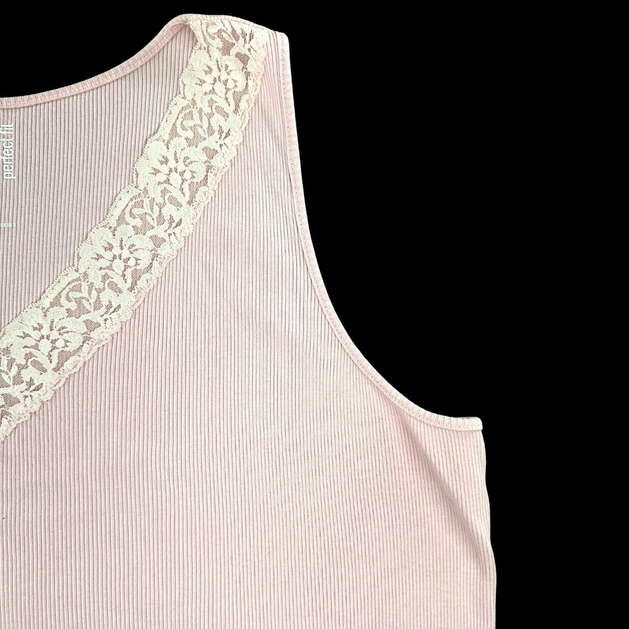 St. John's Bay "Perfect Fit" Baby Pink Lace Tank