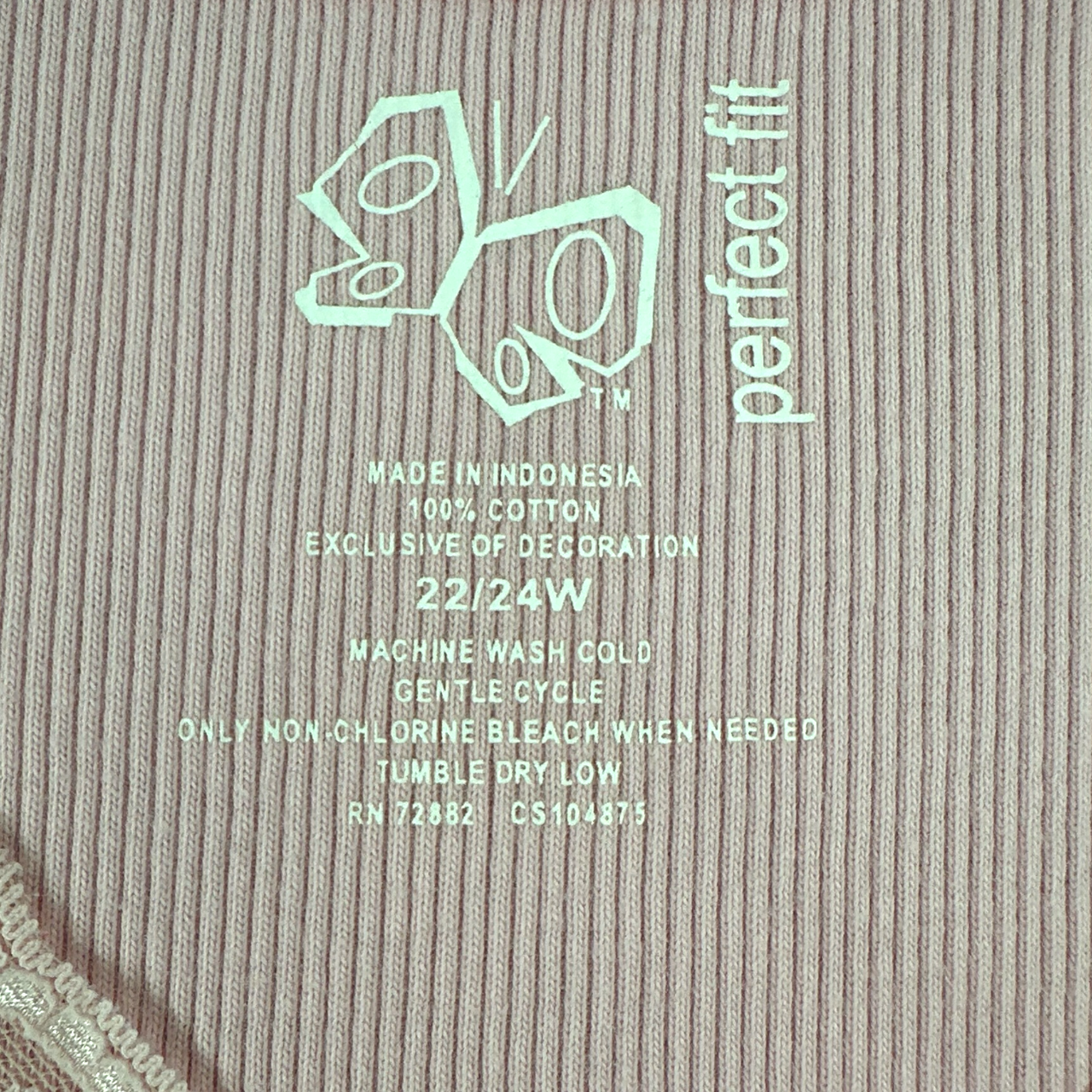 St. John's Bay "Perfect Fit" Baby Pink Lace Tank