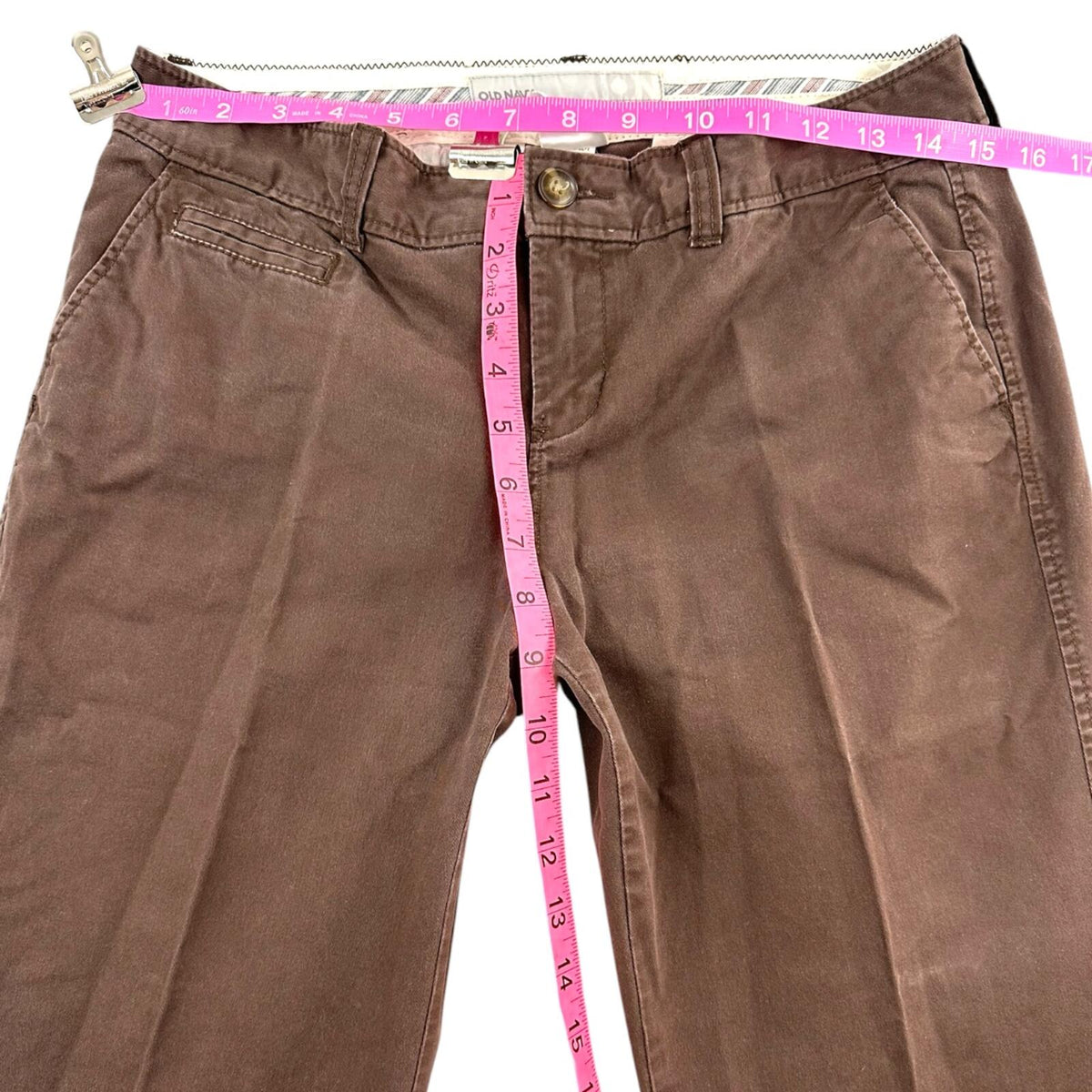 Old Navy Brown Straight Leg Trousers 90s Minimalist Office Siren