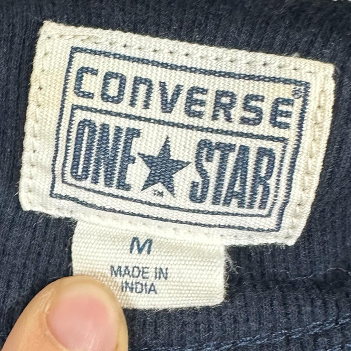 Converse One Star Black Button Up Shirt Office Siren Gorpcore