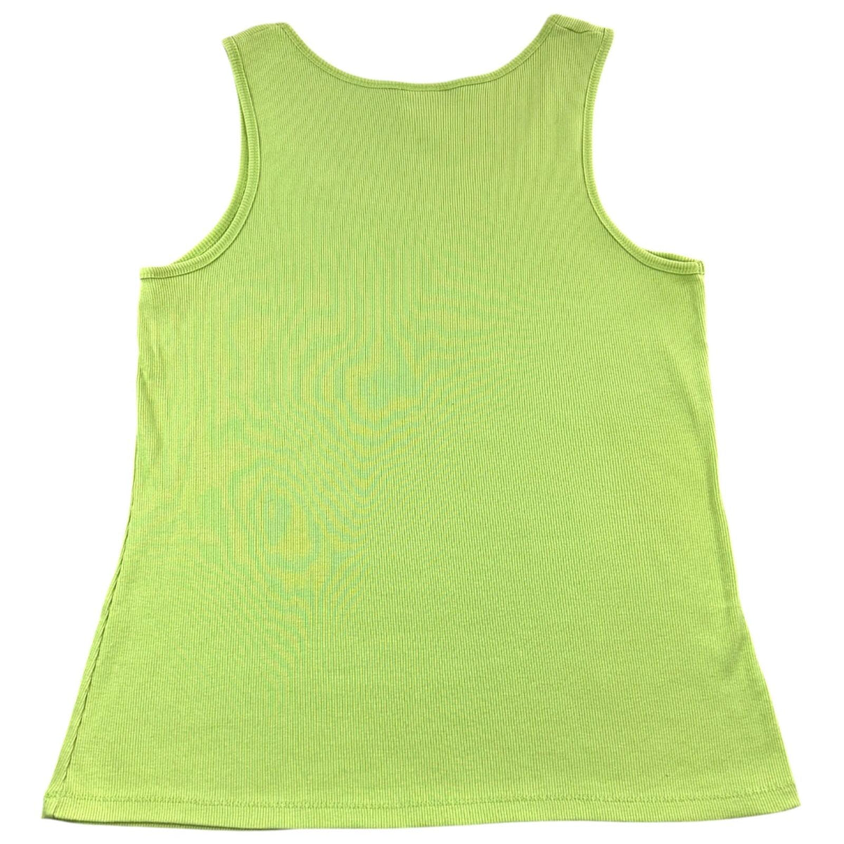 Faded Glory Electric Lime Green Rhinestone Starburst Y2K