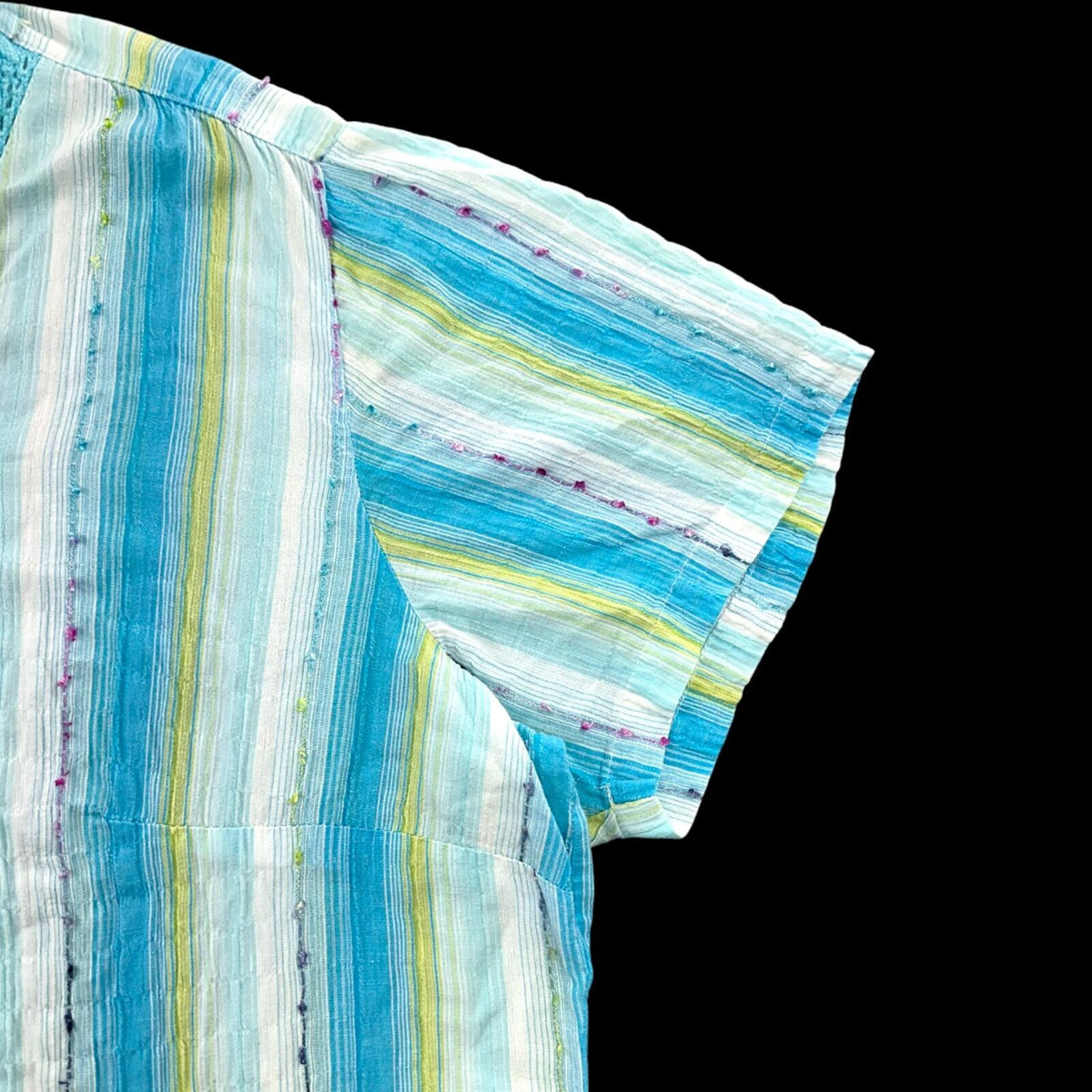 Vintage Y2K Dressbarn Striped Boho Blouse