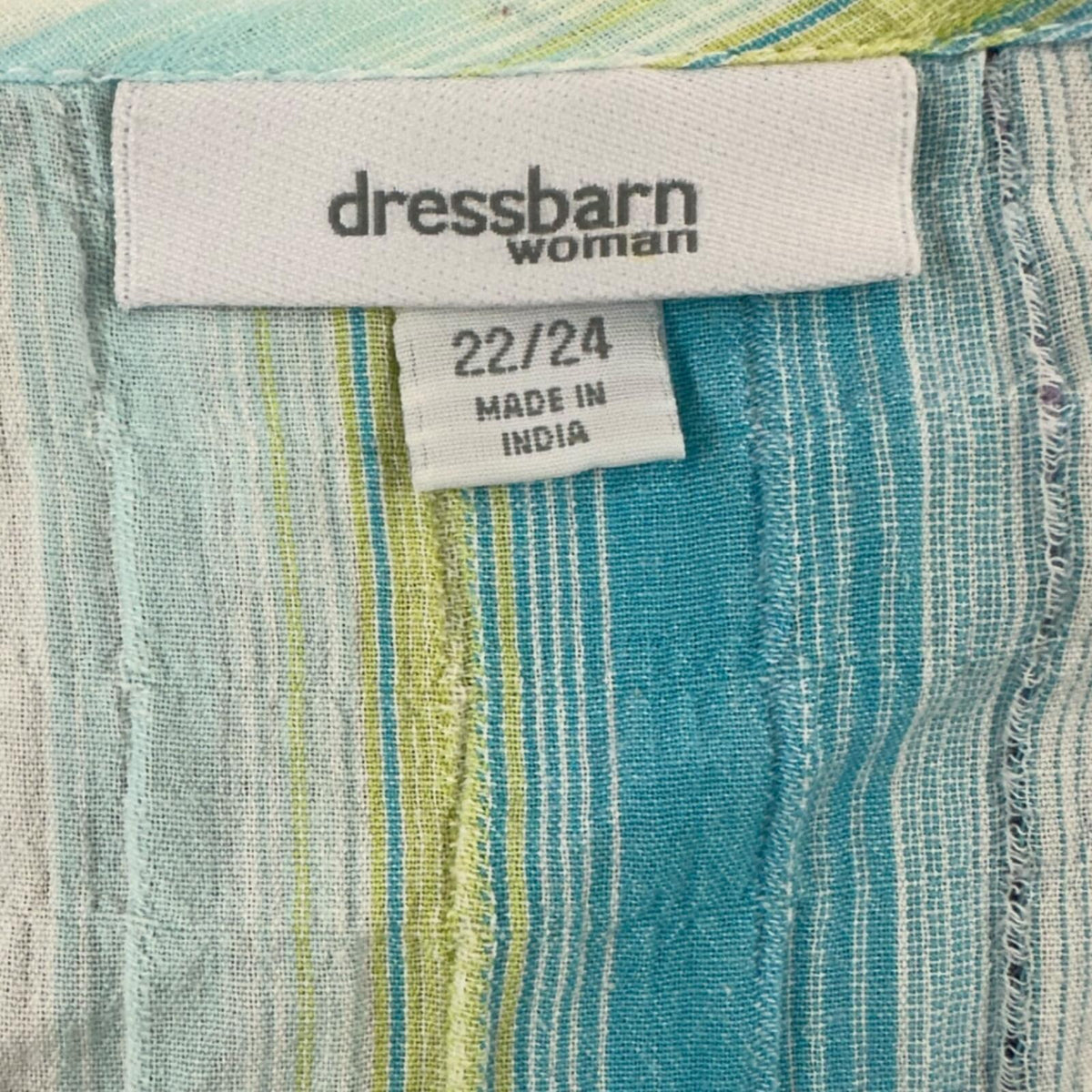 Vintage Y2K Dressbarn Striped Boho Blouse