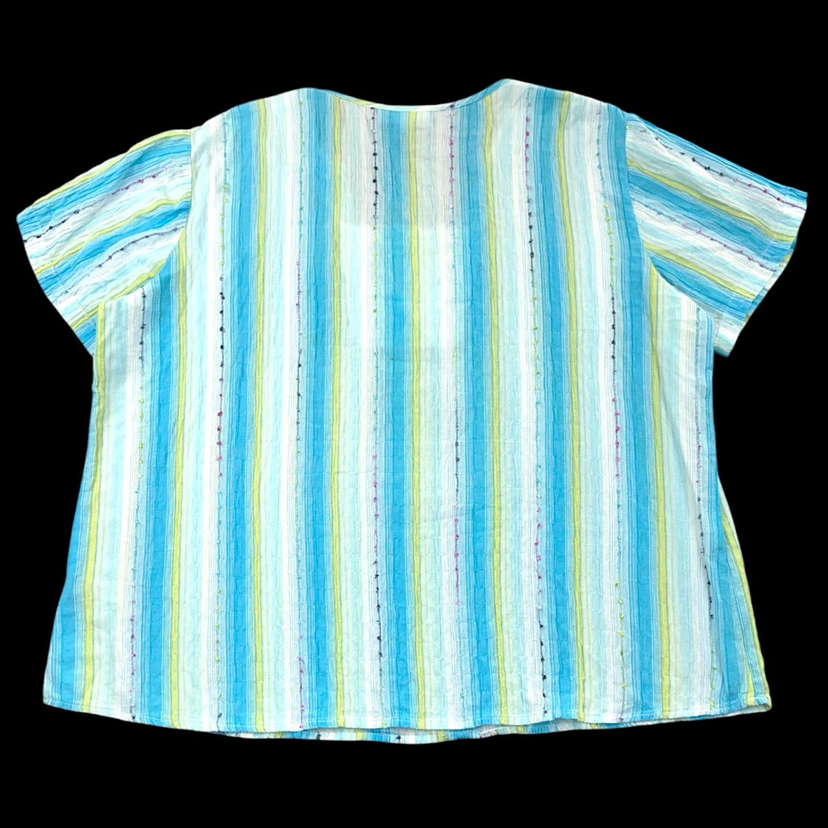 Vintage Y2K Dressbarn Striped Boho Blouse