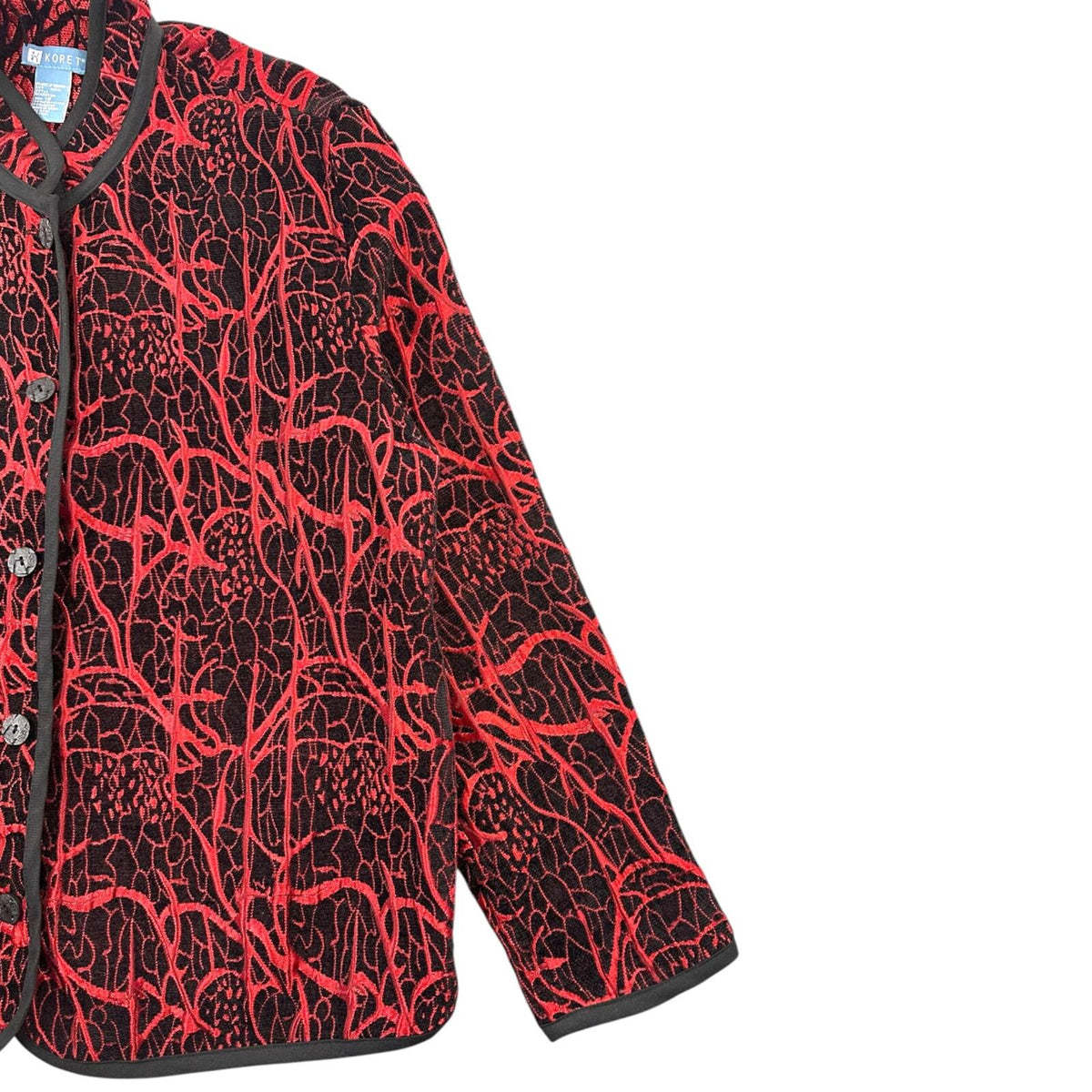 Koret Reversible Quilted Jacket Red Black Avant Garde Statement Outerwеаr