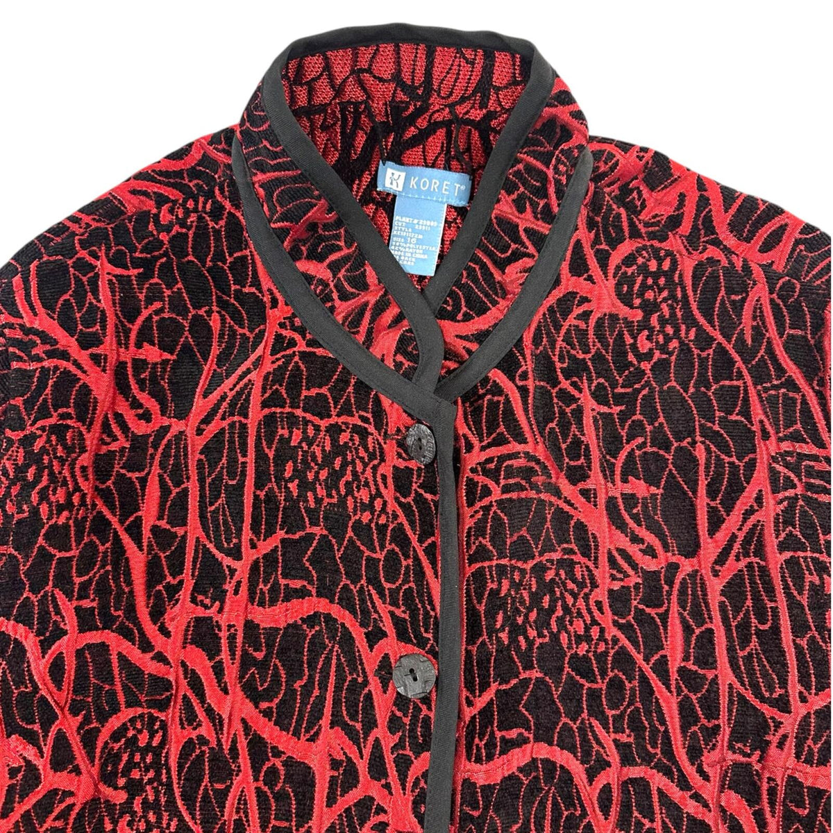 Koret Reversible Quilted Jacket Red Black Avant Garde Statement Outerwеаr