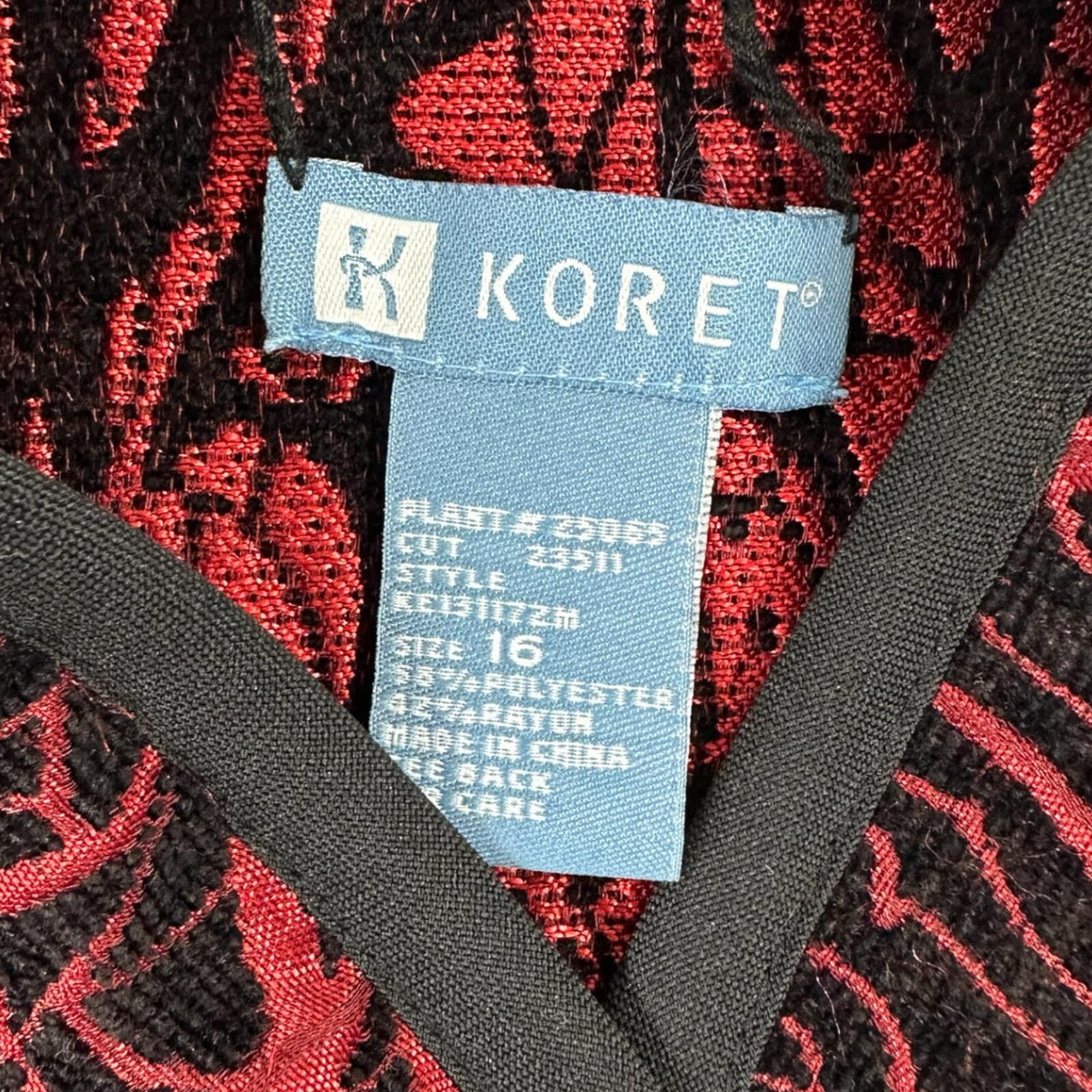 Koret Reversible Quilted Jacket Red Black Avant Garde Statement Outerwеаr